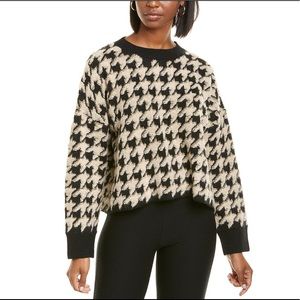 NWT Max Studio Jacquard Houndstooth Sweater XL